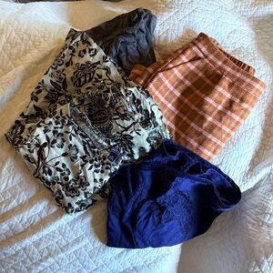 Skirt bundle wool cotton midi Aline skirt pleated flare women’s large clothing